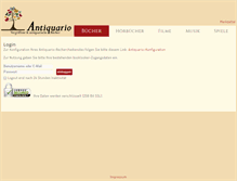 Tablet Screenshot of antiquario.de